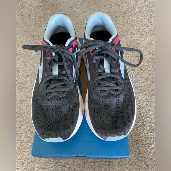 Brooks, size 9, color 082 - Ebony/Open Air/Lilac Rose - Picture 9 of 11